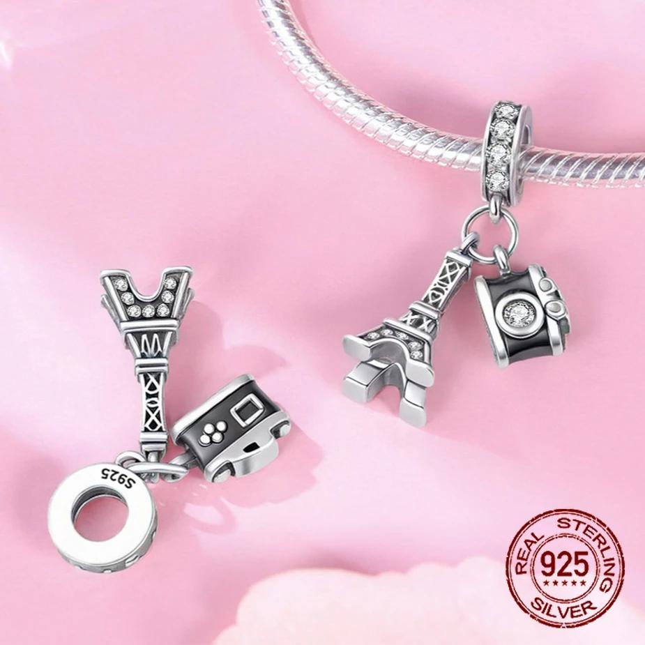 Copper Classic Purple Heart Shape Dragon Pegasus Butterfly Charms Beads Fit 3Mm Original Bracelet Diy Jewelry Gift