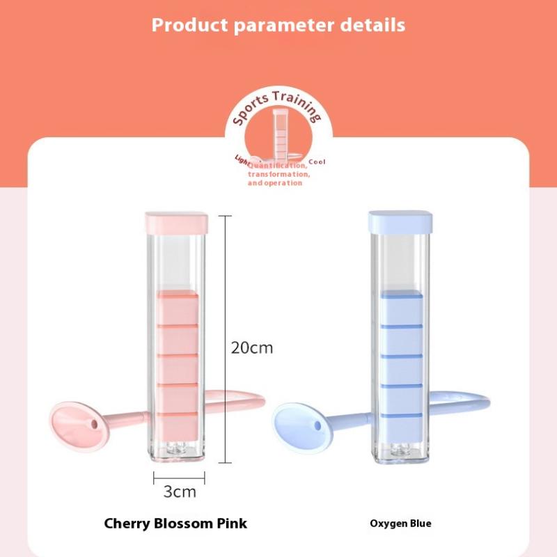 1 Set Breathing Exercise Device Abdominal Muscle Trainer Deep Breathing Dumbbell Men Women Adults Lung Capacity Training Device