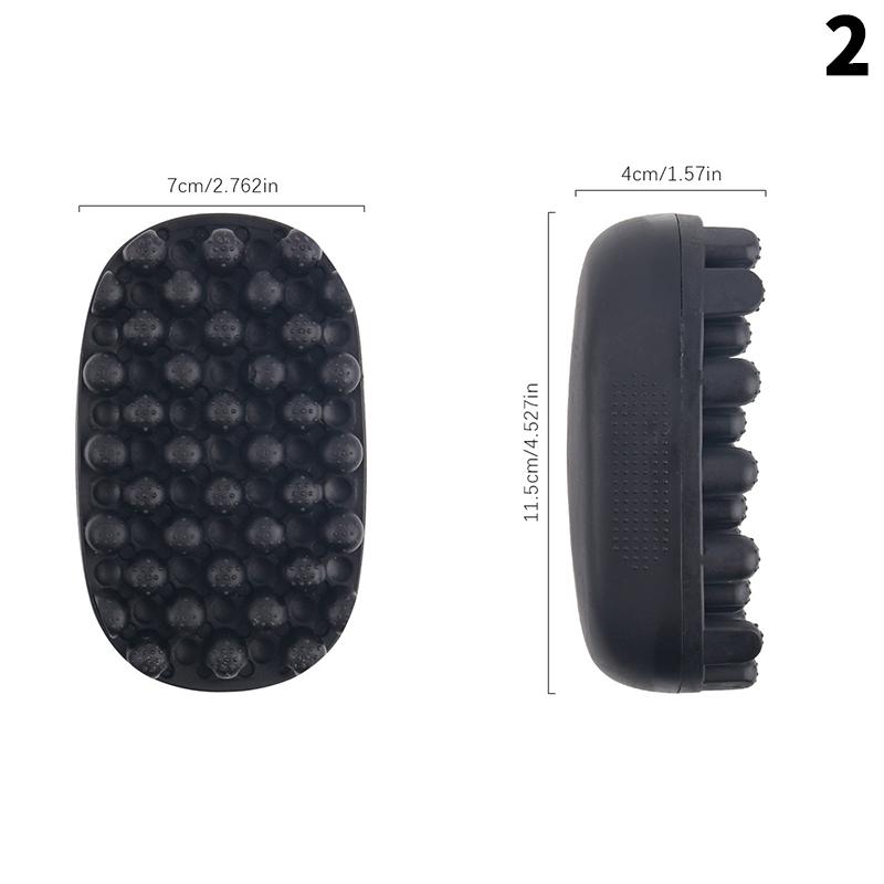 Professional Portable Silicone Hair Brush Washable Durable Rubber Curly Brush Hair Beauty Dirty Braided Curly Hair Men Cleaning
