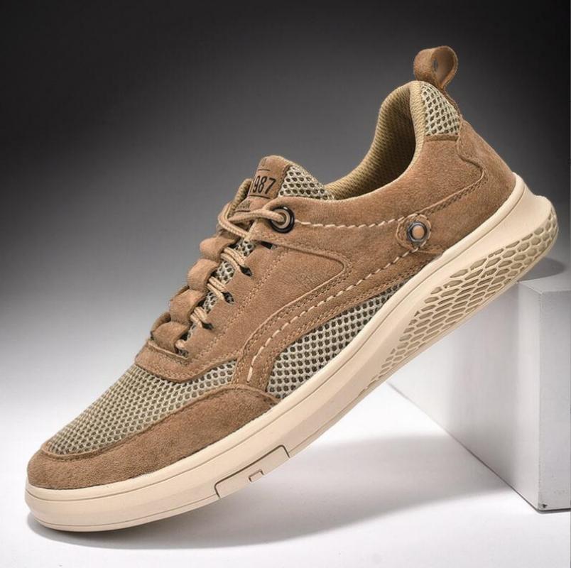 Summer Breathable Men'S Casual Shoes Mesh Breathable Man Casual Shoes Fashion Moccasins Lightweight Men Sneakers