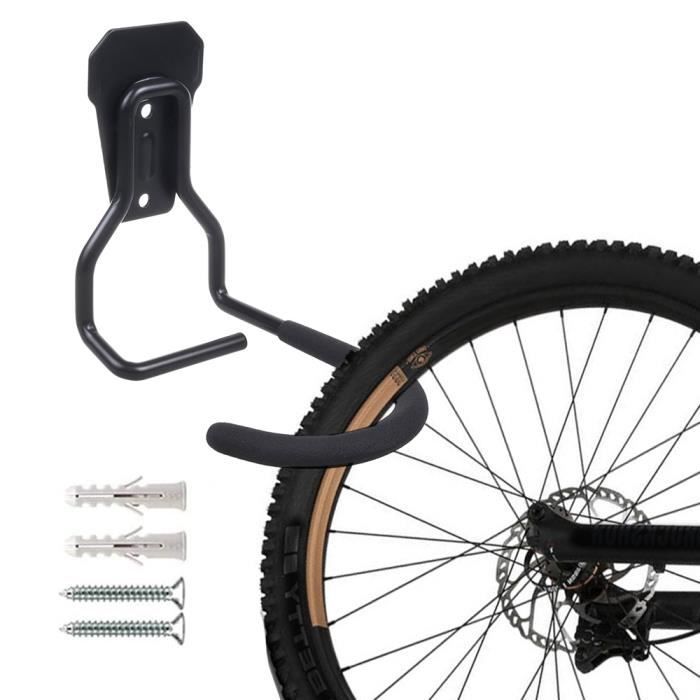 Support mural pour vélo - maclean - mc-433 - acier - charge max. 20 kg - noir