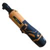 90° Electric Wrench Angle Drill Screwdriver 3/8'' 45NM Cordless Ratchet Wrench Scaffolding  With 2 Lithium-Ion Battery 12V