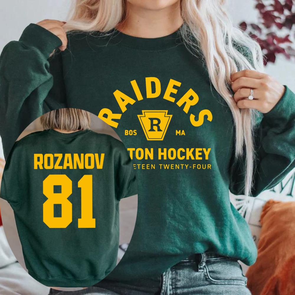 

Ilya Rozanov 81-Boston Raiders Sweatshirt Heated Rivalry Inspired Sweater Unisex Crewneck Sweatshirts Hockey Romance Gift Hoodie XXXL темно-зелений колір