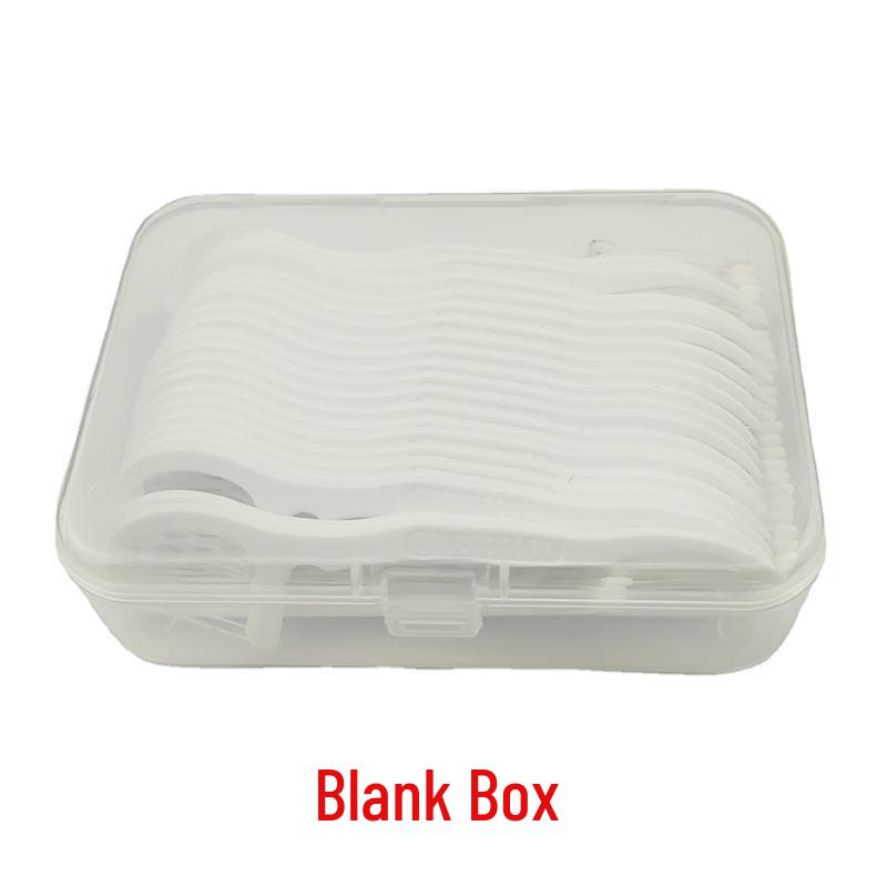 "50 Scobitori cu Ață Dentară - Scobitoare de Plastic cu Ață Arcuită"