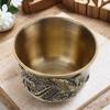 Chinese Style Bronze Dragon Phoenix Tea Cup Retro Zinc Alloy Coffee Latte Mug Decorative Portable for Home Office
