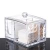 Wattepadhalter Make-up Organizer Klar Acryl Muster Reinigungspadhalter und Wattestäbchenaufbewahrung