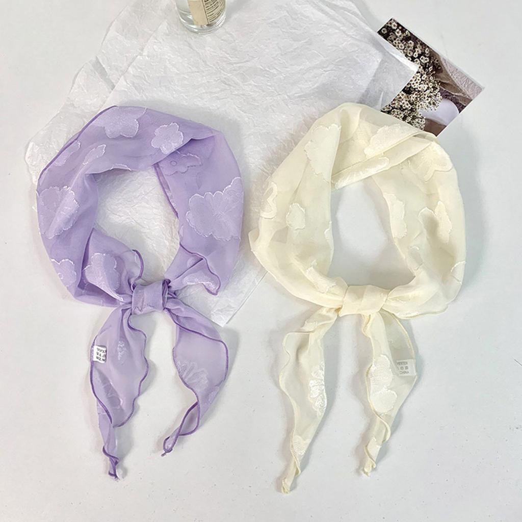 Women's Lightweight Lace Scarf Summer Soft Neck Wrap With Compact Foldable Design For Daily Outfits