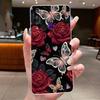 For Huawei Y6p MED-LX9 MED-LX9N Cover Huawei Y6p 2020 Case Luxury Fashion Butterfly Flowers Clear Soft Silicone TPU Phone Case