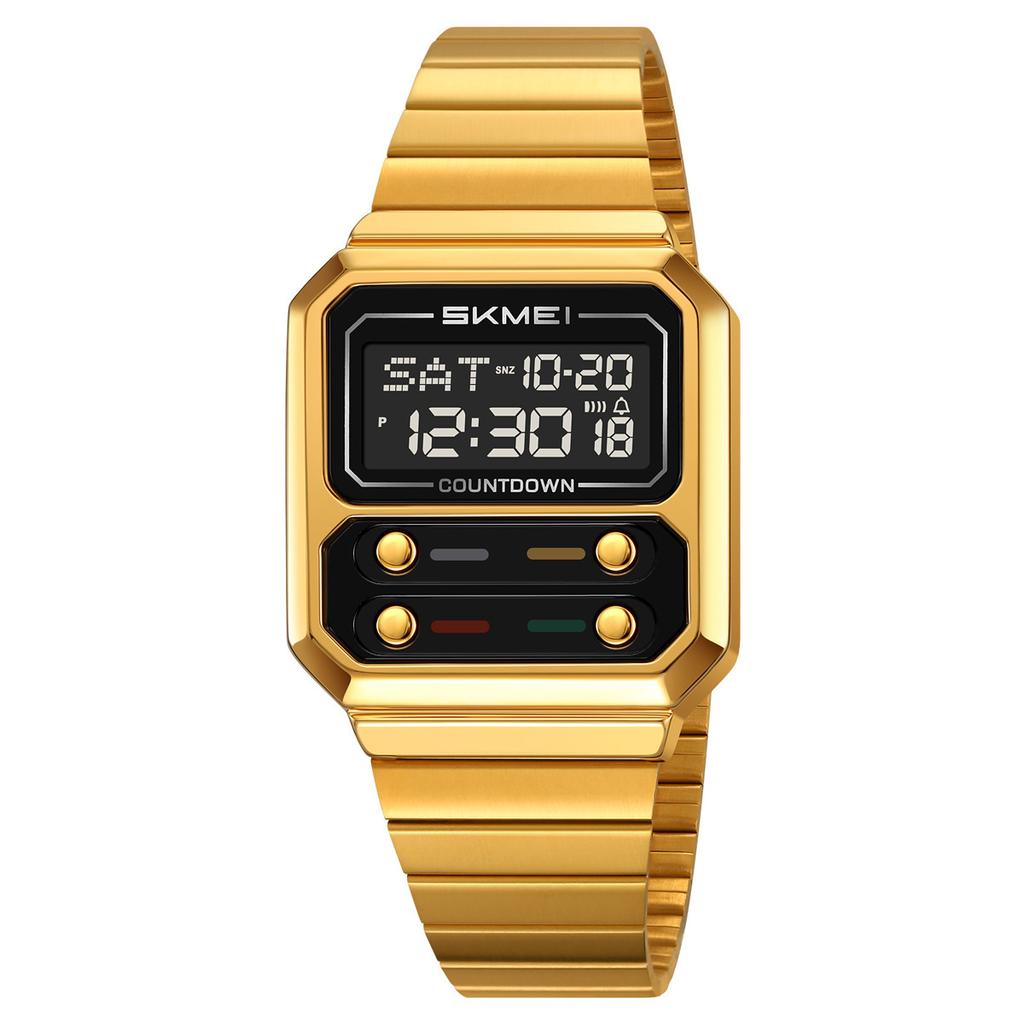 Men's retro business electronic watch multi-function waterproof steel belt electronic watch watch