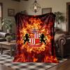 Sunderland Football Print Flannel Blanket Soft Warm Sofa Bed Throw Blanket For Home Office Bedroom