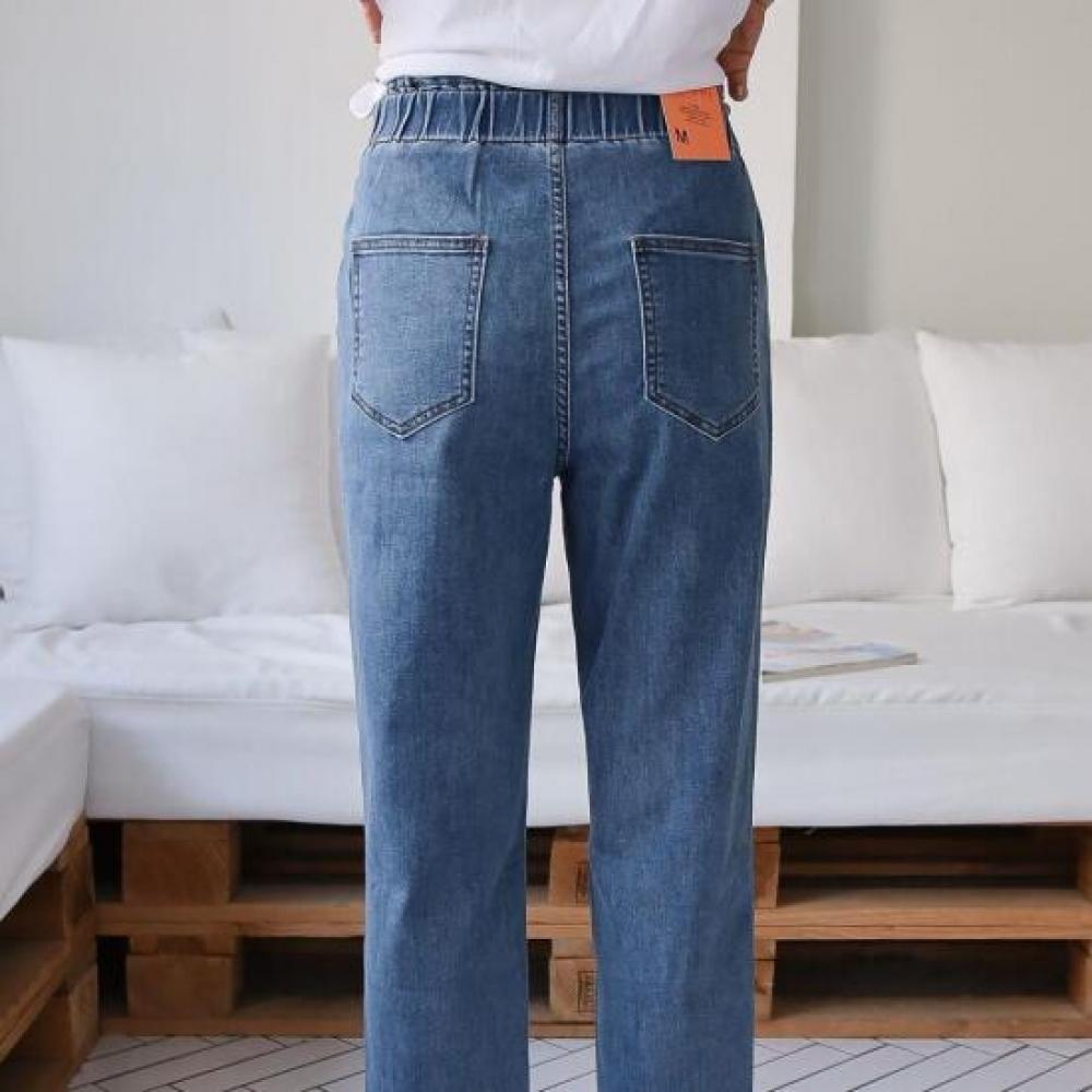 New Arrivals Open Run Women High Waist 2xl Slim Fit Denim Pants