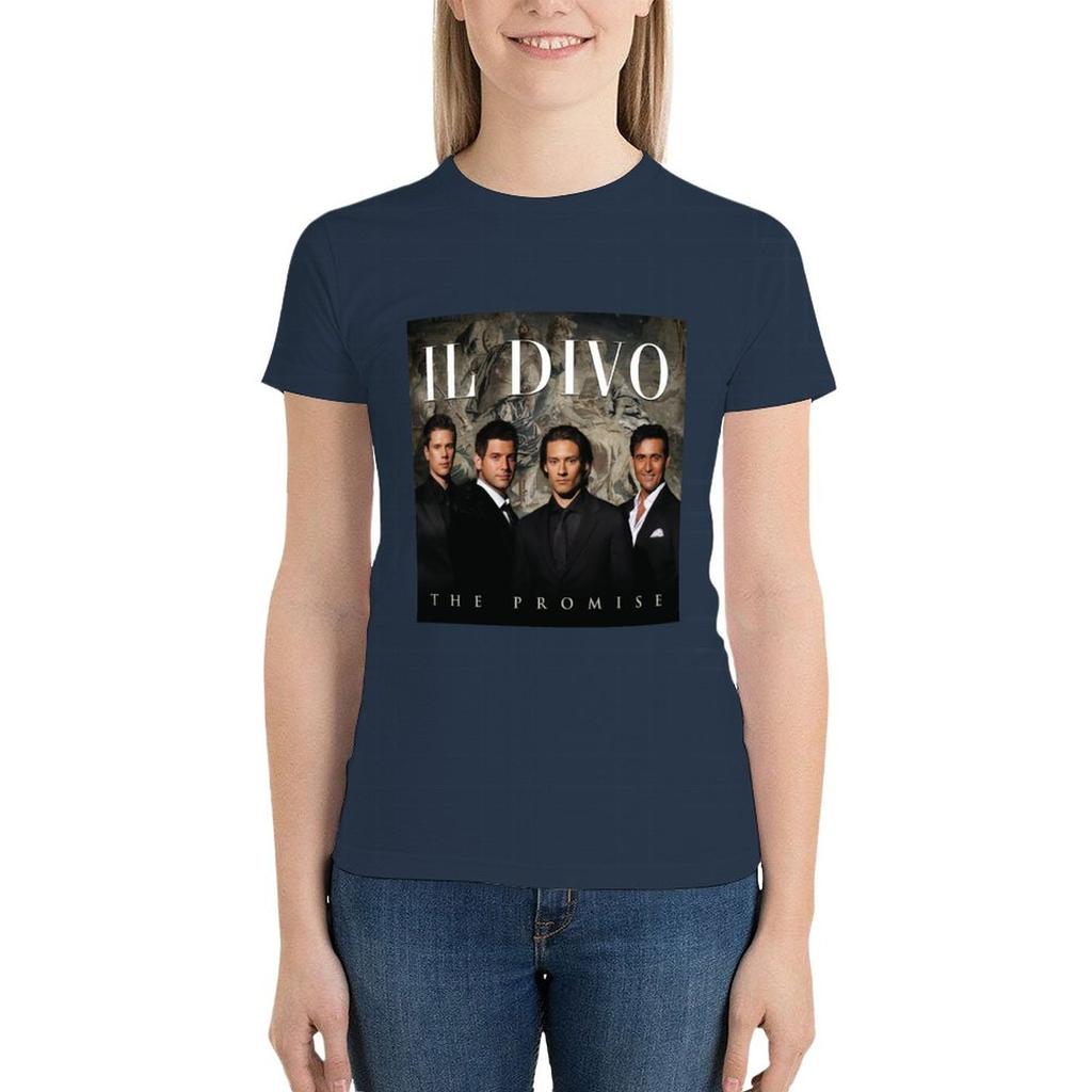 Il Divo The Promise T-Shirt Cute Clothes Animal Print Shirt For Girls T-Shirts For Women Loose Fit