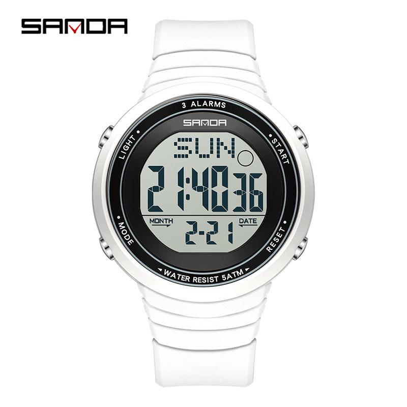Sanda Waterproof Multifunction Luminous Sports Watch - Unisex Outdoor Fashion with Alarm Clock