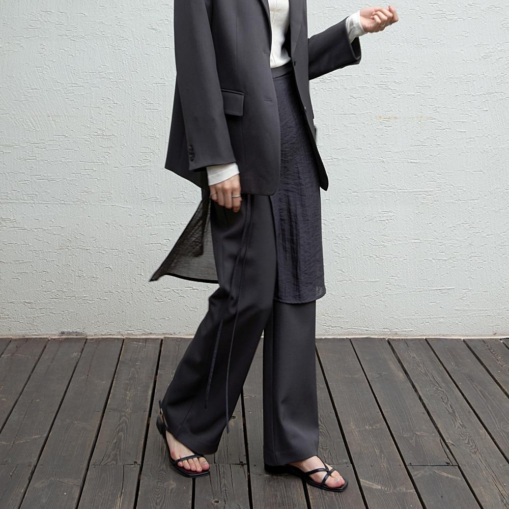 KELLY DONAHUE Layered Semi-Wide Pants Set