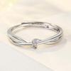 Mobius Intertwined Love Rings: Adjustable Couple Rings for Men and Women