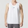 Adidas Solid Color Basketball Sports Training Sleeveless Vest Men Tops White IX8132
