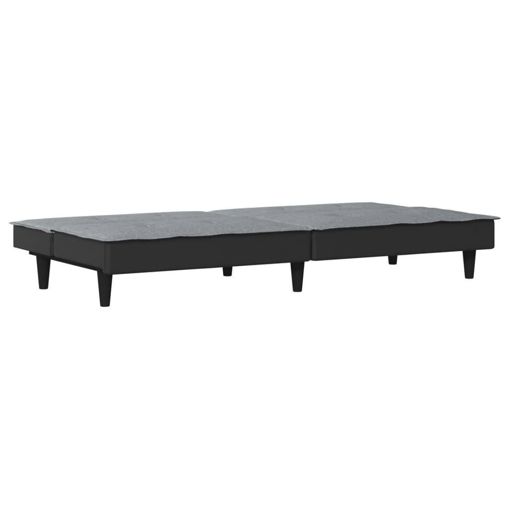Sofa Bed Light Grey Fabric