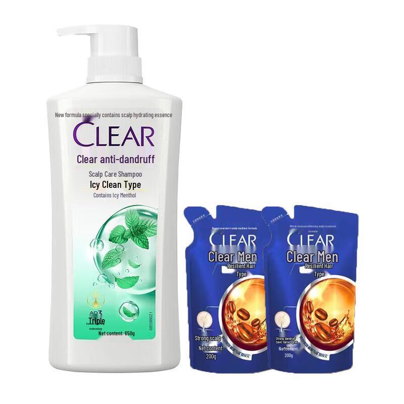 

Clear Ice Fresh Anti-Dandruff Shampoo Set