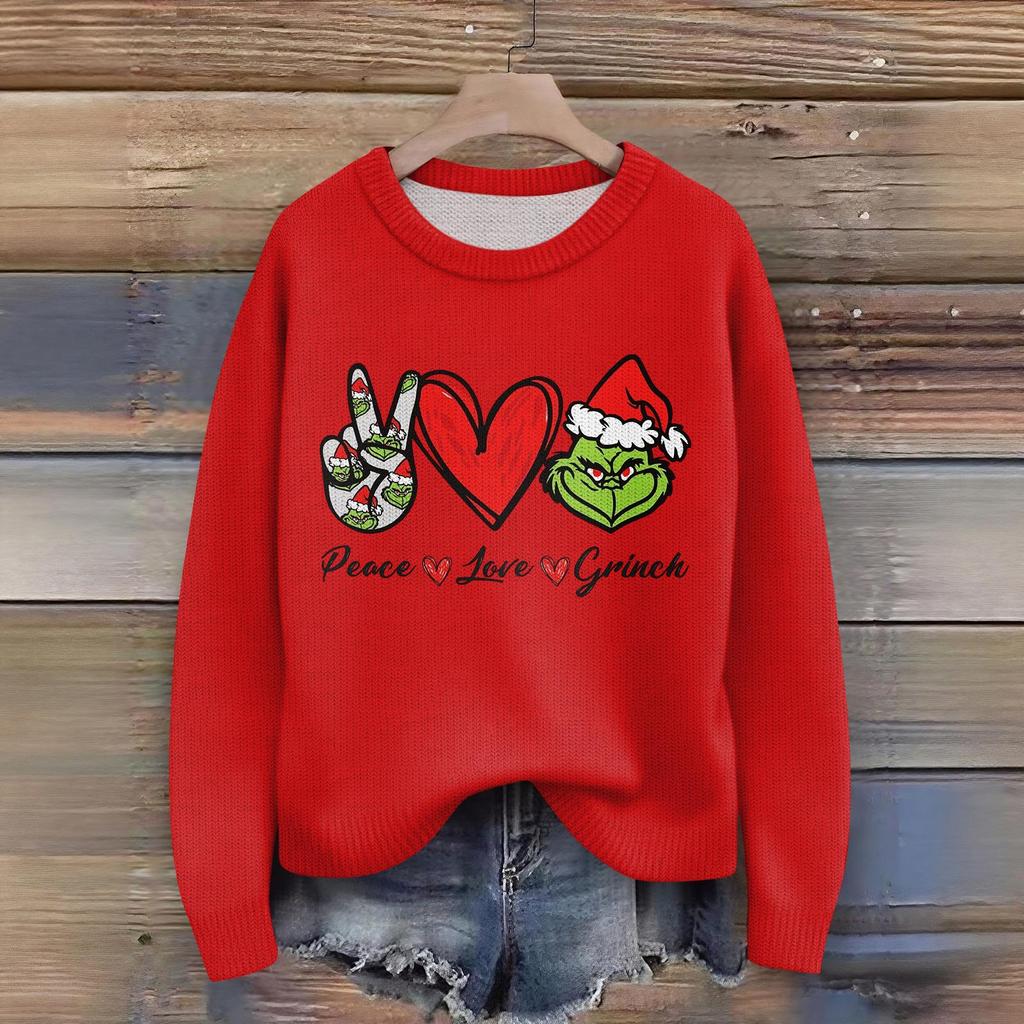 Women's Fashion Casual Long Sleeve Neck Sweater Pullover Top