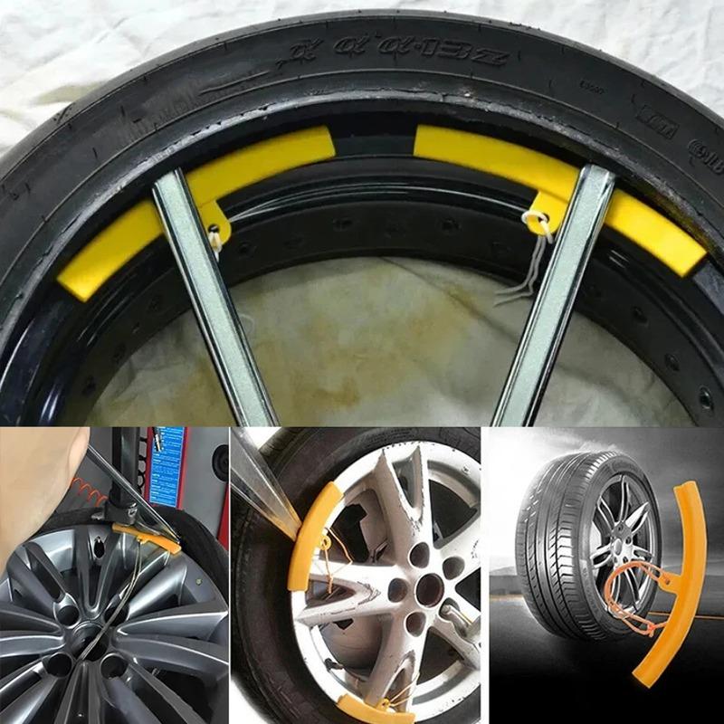 1/2PCS Car Motorcycle Wheel Guard Rim Protect Red Bicycle Car Wheel Rim Protector Tyre Changer Guard Tire Change Protection Tool