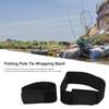 2Pcs Fishing Rod Strap Fishing Pole Tie Wrapping Band Rod Elastic Wrap Band Pole Holder