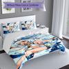 3pcs Genshin Impact Characters Duvet Cover Set, Includes 1 Duvet Cover and 2 Pillowcases,Skin-Friendly&Comfortable Fabric,Suitable Bedding Sets