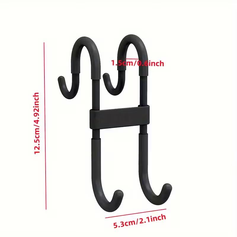 

1PCS Multifunctional Shower Door Hook Fashion Plastic Door Mount Hanging Hook for Clothes Coat Towel Bathroom Shower Glass Door Accessory 1pc чёрный