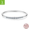 Mozambican Diamond Open Stretch Bracelet Classic Versatile Premium S925 Sterling Silver Bracelet Bracelet