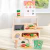 Wooden Simulation Pizza Barbecue Oven Children Toy Set For Imaginative Cooking