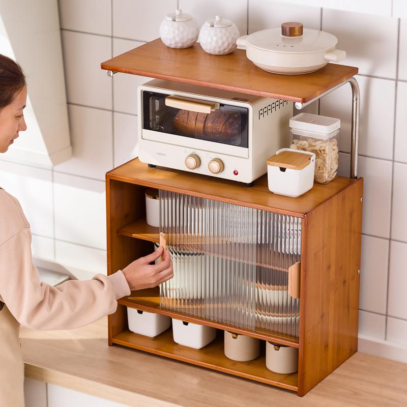 Desktop side cabinet Kitchen storage cabinet Countertop cupboard Shelf storage cabinet Tea side cabinet Household tea set