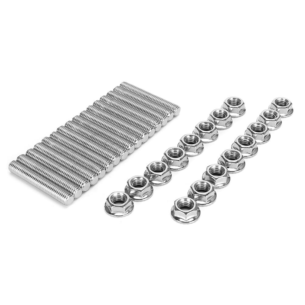 Zestaw śrub i nakrętek do kolektora wydechowego ze stali nierdzewnej N811313S431 pasuje do Forda 4.6&5.4 litra V8