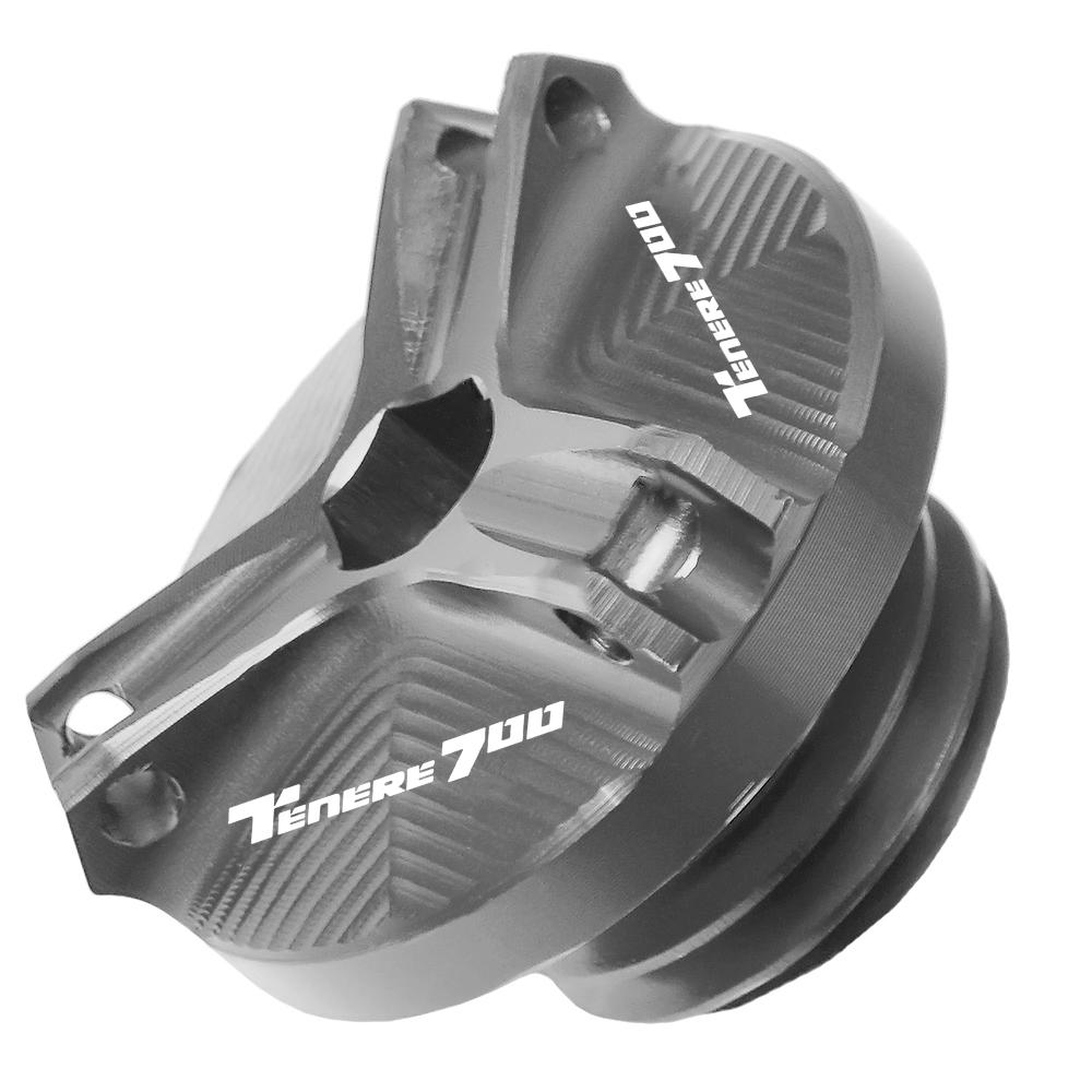 Motorcycle Accessorie Aluminum Engine Oil Filter Cup Plug Cover Screw For YAMAHA TENERE 700 Tenere700 XTZ700