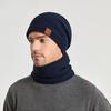Women's Warm Hat Neck Warmer Pullover Cap Men's Fleece-lined Warm Ear Protection Knitted Woolen Cap