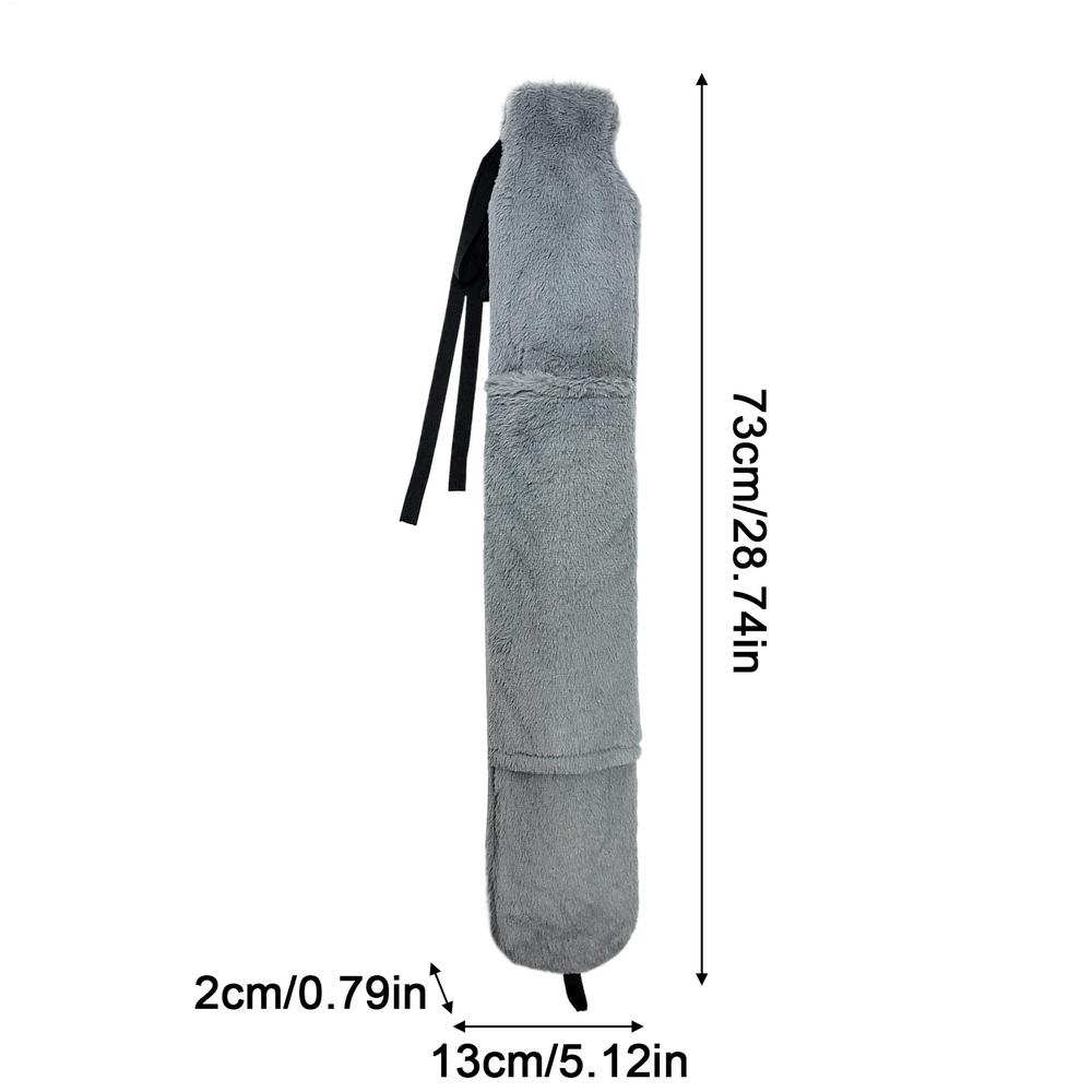 Varmvattenflaska med överdrag stor kapacitet 2L Varmvattenpåse för Axel Midja Fot Hand Ben Kropp Camping Säng