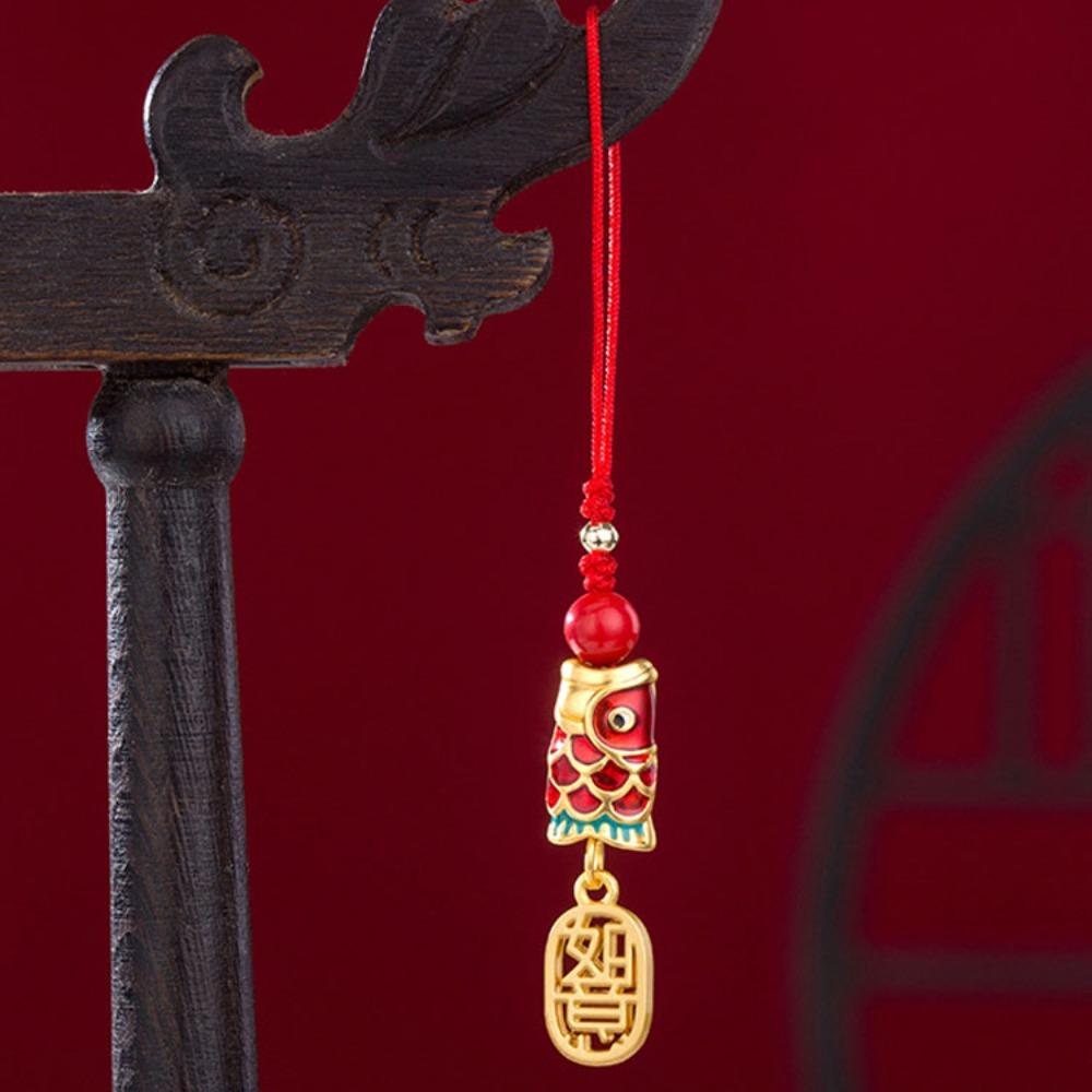 Phone Charms Koi Phone Lanyard Chinese Style Koi Mobile Phone Strap  Mobile Phone Decor