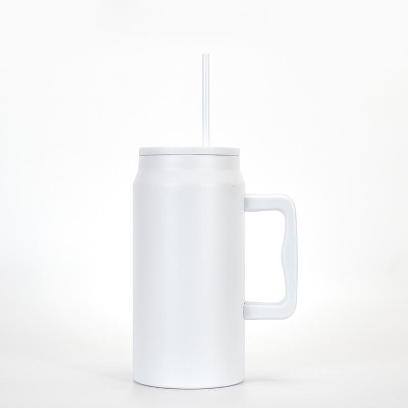 50oz Leak-Proof Portable Straw Cup: Ideal for Hot & Cold Drinks, Outdoor Activities, and Car Use