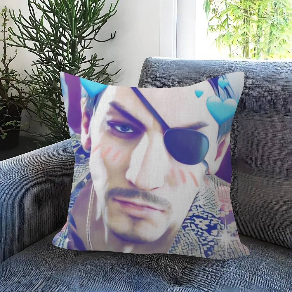 Anime Goro Majima Yakuza Meme Pillow Cushion Cover Pillowcase Living Room Sofa Home Decor