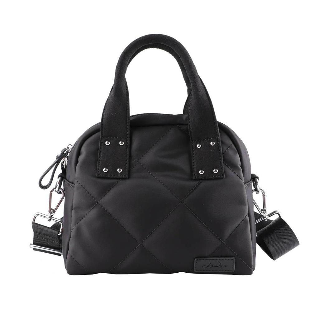 Lizdays Tote Quilted Nylon 2-Way Bag/Shoulder Bag, Women's, Crossbody, (Black)