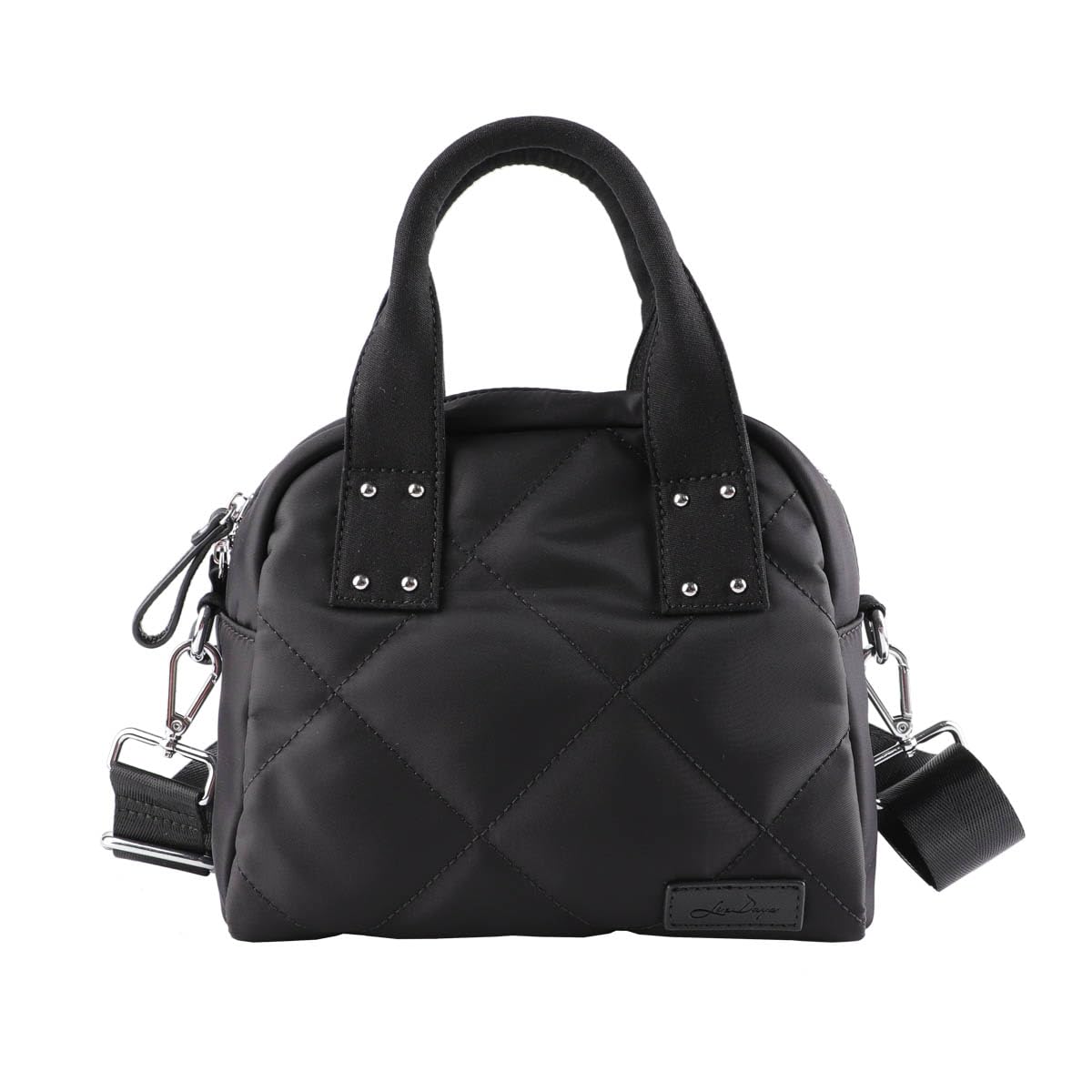 

Сумка-тоут Lizdays из стеганого нейлона, 2-сторонняя сумка/сумка через плечо, женская, кроссбоди, (черный) чёрный