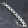 Natürlicher Tsavorit Edelstein Handgefertigtes 925 Sterlingsilber Armband 7-8" i3A07