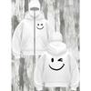 Autumn and Winter Hooded Warm Hoodies for Men and Women with Smile Pattern Printed Fabric for Warmth