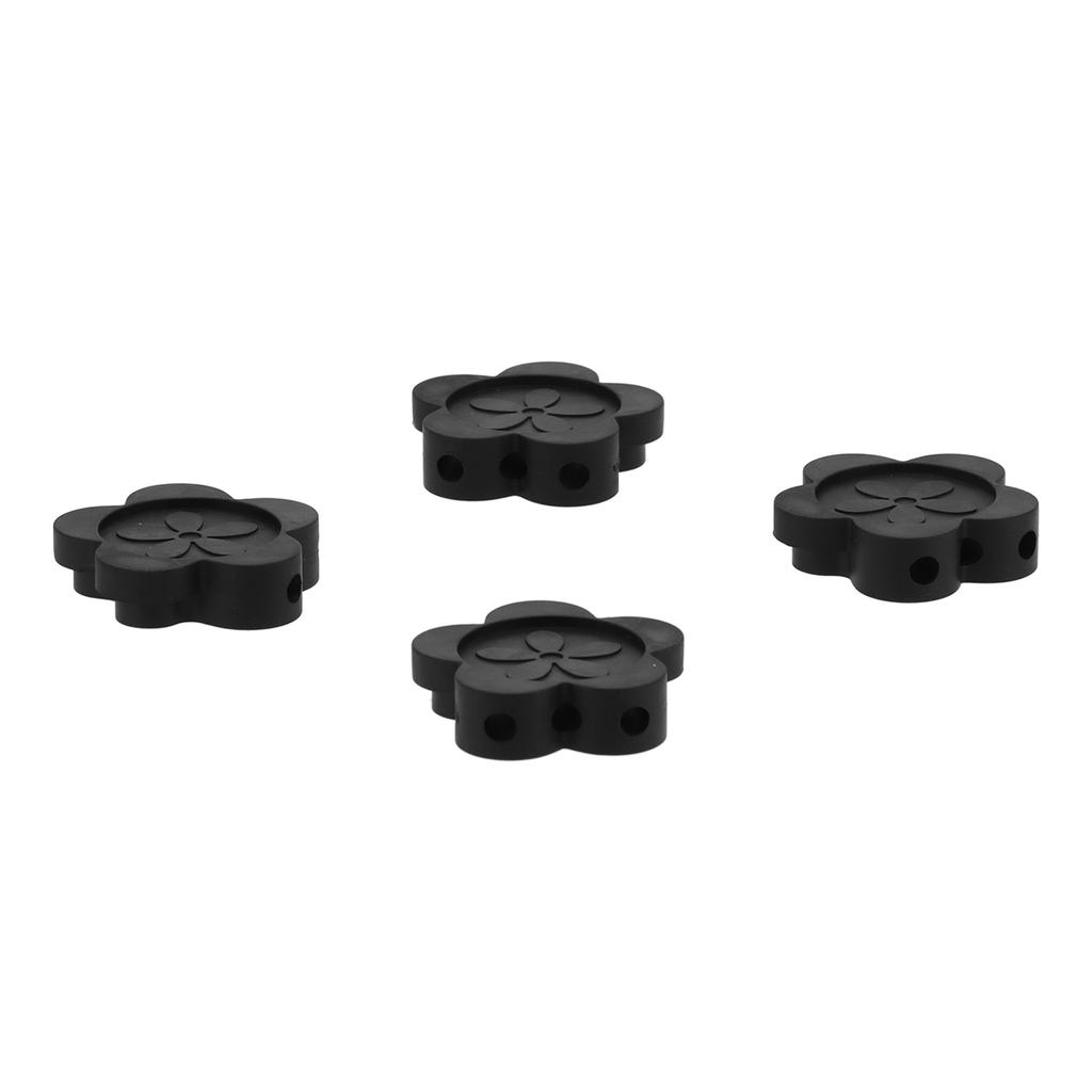 4PCS Petal Shaped Rubber Furniture Feet Mat NonSlip Risers Lifts Height Floor Protector