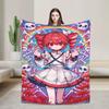 Teto Kasane Chibi Cartoon Anime Blanket  Warm Novelty Plush Throw Blanket For Couch Chair Sofa Bed Flannel Bedspread Bed Cover