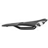 Saddle Waterproof Road Bike Cushion Breathable Hollow Cycling Racing Saddle(Black White )