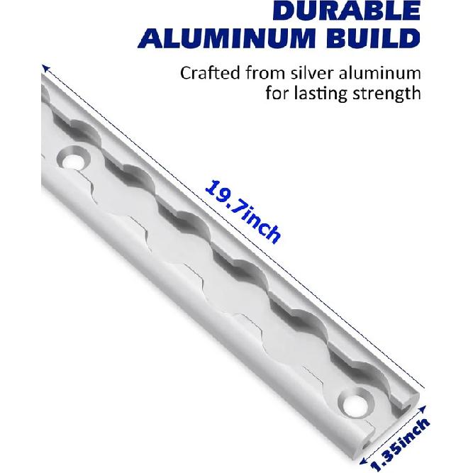 For Enclosed Trailer Cargo Fixing Trarvel Transfer 19.7 Inch Aluminum L Track Tie-Down System Aluminum Delivery Tie-Down Rail