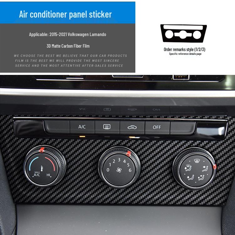 Carbon Fiber Interior Sticker for 2015-2021 Volkswagen Lamando, Free Replacement for Poor Application