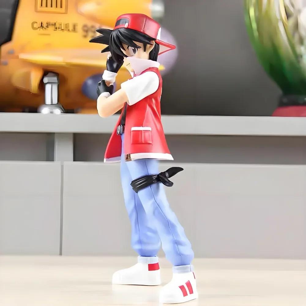 9cm Anime Pokemen Figure Ash Ketchum Figurine Red Action Figure Pvc Collection Model Toys For Children Gifts