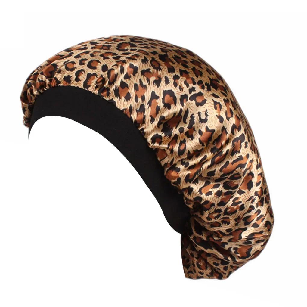 Blumen-Schlafhaube mit breiter Krempe für Frühling, Herbst, Winter, Unisex für Erwachsene, Satin, für Männer und Frauen