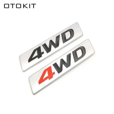 OTOKIT Neues 3D Auto Styling Metall 4WD Aufkleber Auto Seitenkotflügel Heckklappe Emblem Abzeichen Aufkleber Decals für Hyundai IX25 IX35 Tucson