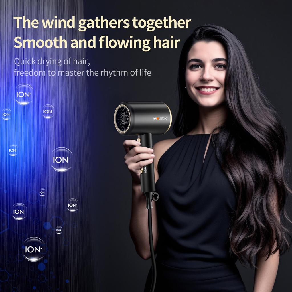 "Guangba High-Power Hair Dryer: Quick-Dry & Gentle on Hair, Ideal for Home Use."